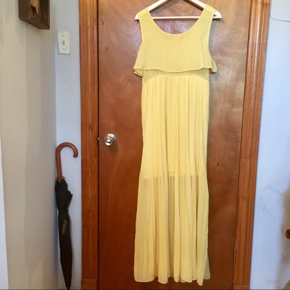 NWT✨CI CI London✨yellow maxi dress - Picture 6 of 7